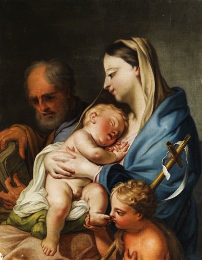 Heilige Familie mit dem Johannesknaben von Circle of Jacopo Amigoni